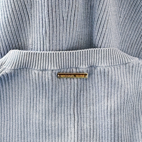 Michael Kors Blue Long Sleeve Flattering Skirt Dress Size M - Picture 12 of 12